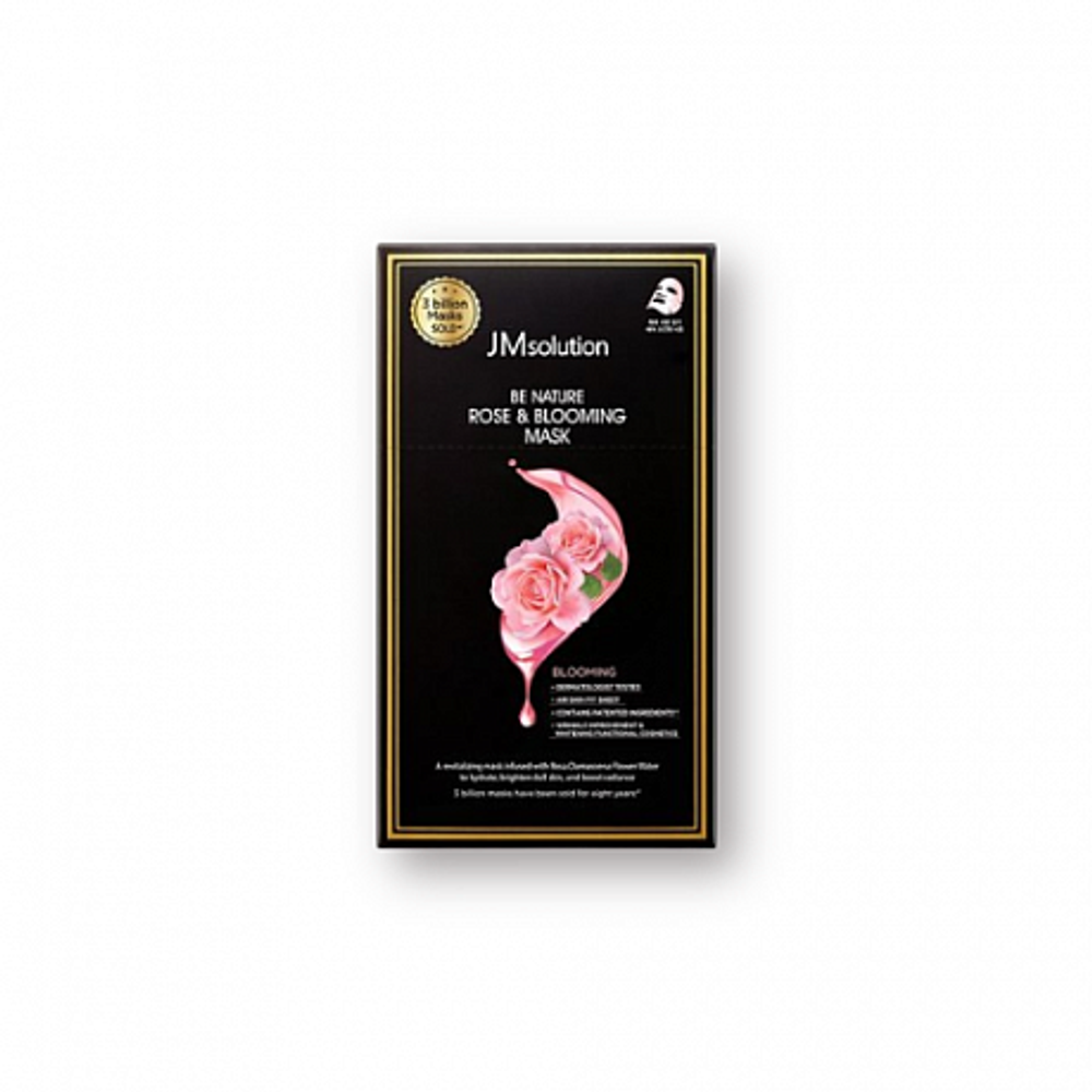 JMsolution Be Nature Rose & Blooming Mask, 24ml - Увлажняющая маска с экстрактом розы