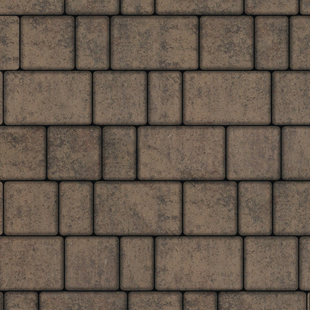 Тротуарная плитка СТАРЫЙ ГОРОД - Листопад гладкий Шелковица, комплект из 3 видов плит