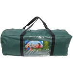 Палатка кемпинговая Jesolo-4 двухслойная, (150+130+150)*220*170 см, цвет оранжево-синий