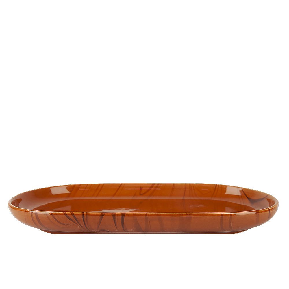 Блюдо сервировочное "Wooden Grain" 29,5*16,5*3см. (min2) (фарфор) (транспортная упаковка)