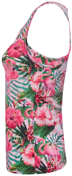 Топ теннисный Lotto Flamiflower Tank + Bra - print