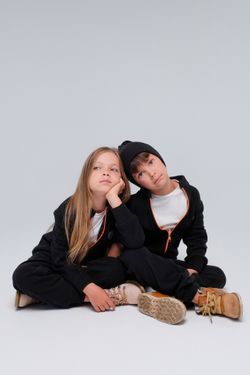 Комбинезон флисовый (Черный)