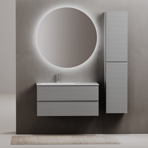 Тумба с раковиной Sancos Folk 100 см FL100LES ergraut soft