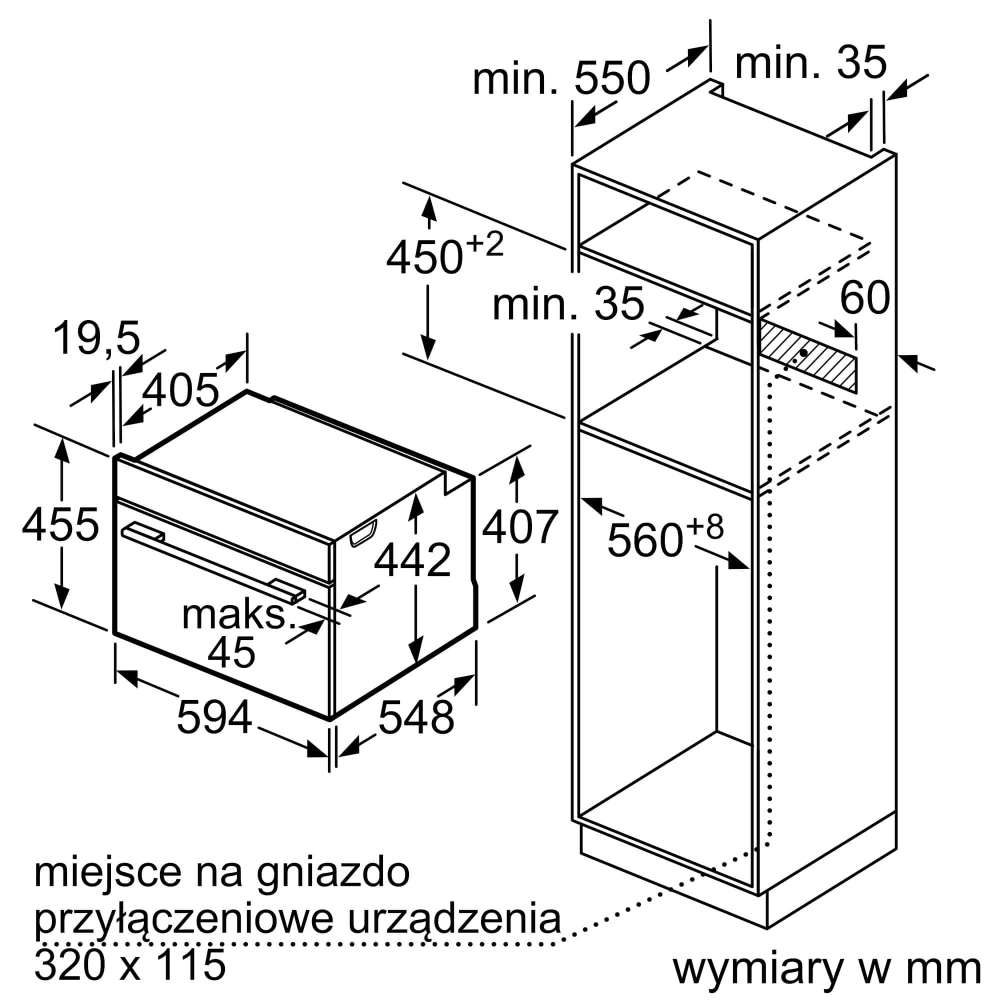 Встраиваемый духовой шкаф BOSCH HBG7764B1, черный
