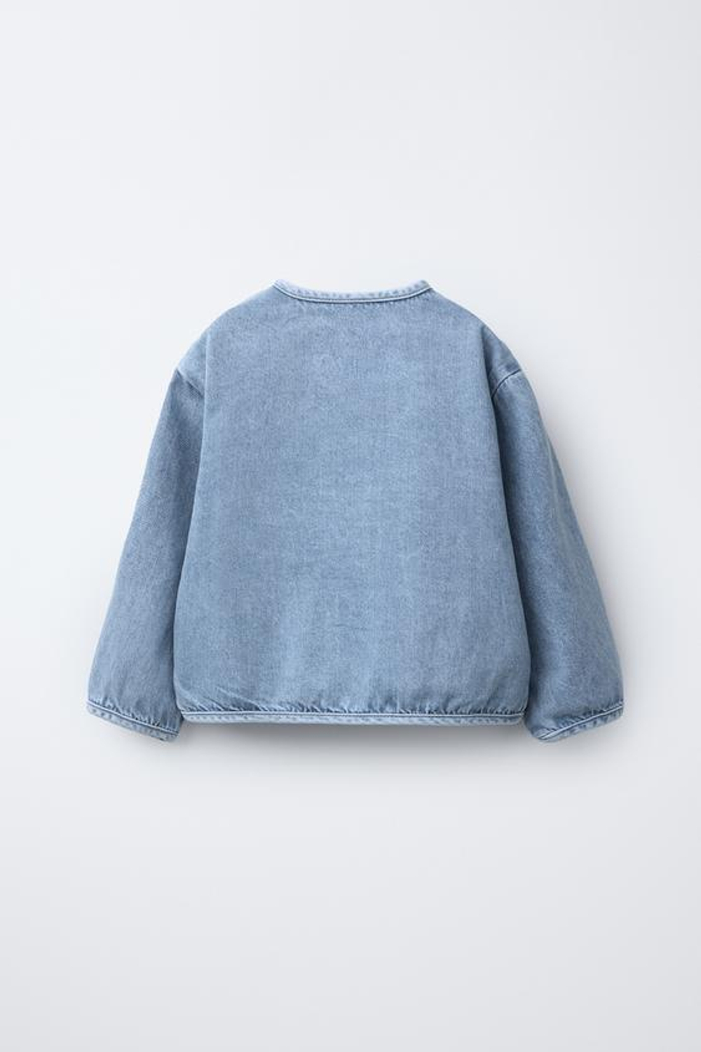 ZARA ДЖИНСОВАЯ КУРТКА, СВЕТЛЫЙ ИНДИГО