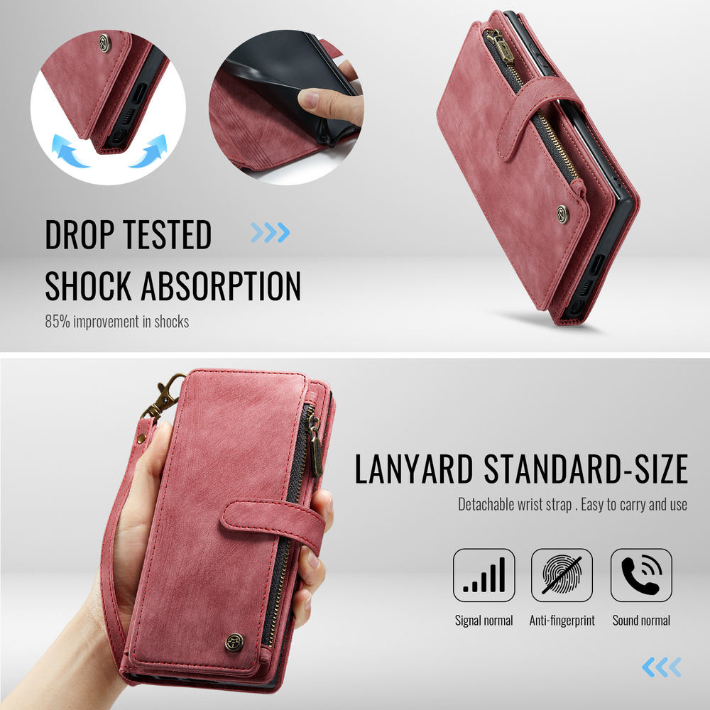 Многофункциональный чехол-кошелек CaseMe 3 in 1 Matte Wallet для Samsung Galaxy S26 Ultra