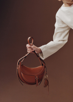 POLENE СУМКА NUMERO DIX GALOP, КОНЬЯЧНЫЙ