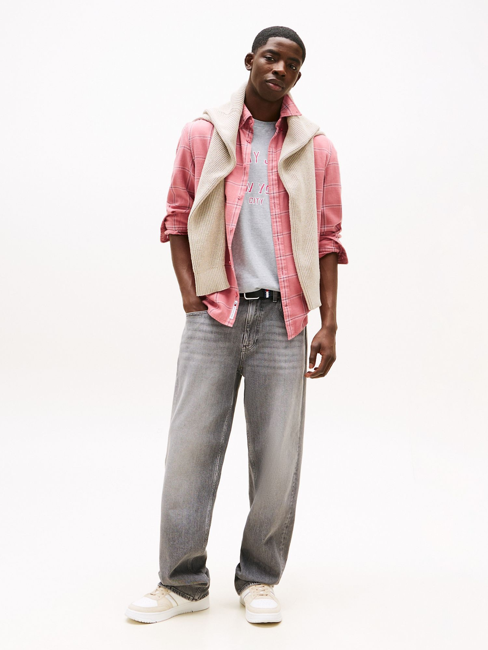 Джинсы Tommy Jeans Loose Fit Straight Leg Grey Denim