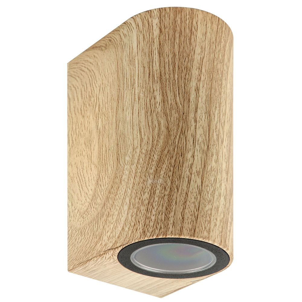 UUL-P52A 2х6W-GU10 IP65 PINE Светильник уличный. под две лампы GU10. Архитектурный накладной. Цвет корпуса сосна. TM Uniel