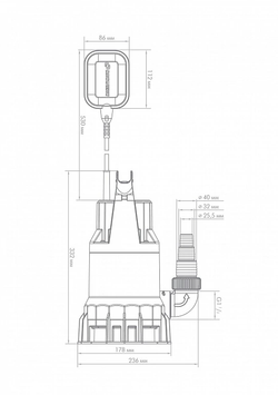Фекальный насос Джилекс «ФЕКАЛЬНИК» 230/8