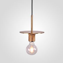 Подвесной светильник RH Utilitaire Disk Shade Pendant Brass