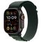 Часы Apple Watch Ultra 2 (2024) GPS + Cellular 49mm, черный титановый корпус, ремешок Alpine (Темно-зеленый) L