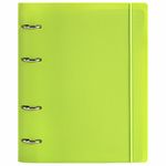 Тетрадь на кольцах А5 175х220 мм, 120 л., пластик, с резинкой, BRAUBERG, Салатовый, 404619