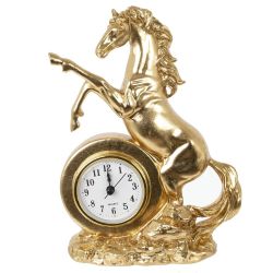 GAEM Фигурка декоративная "Лошадь" с часами (AAAx1 н/п), L16 W7,5 H23 см