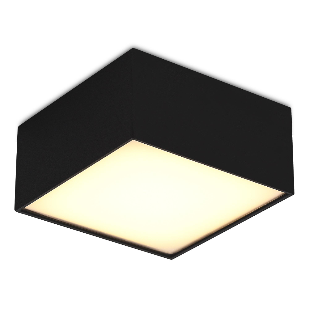 ST608.432.12 Светильник потолочный Черный LED 1*12W 3000K 1 080Lm Ra&gt;90 120° IP20 L120xW120xH55 180- Накладные светильники