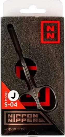 Ножницы Nippon Nippers S-04J для кутикулы загнутый кончик (крючок) длина 99мм матовые