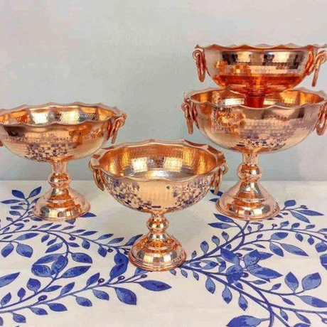 Медная конфетница-фруктовница ручной работы Exirmes 30220264, Иран