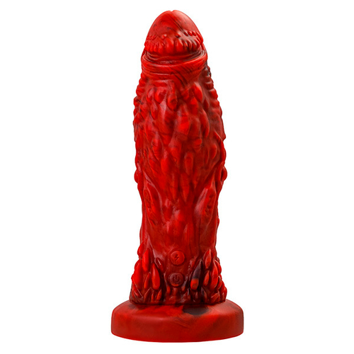 Силиконовый вибратор 21,7см ToyFa Black&Red Monster Docus 901020