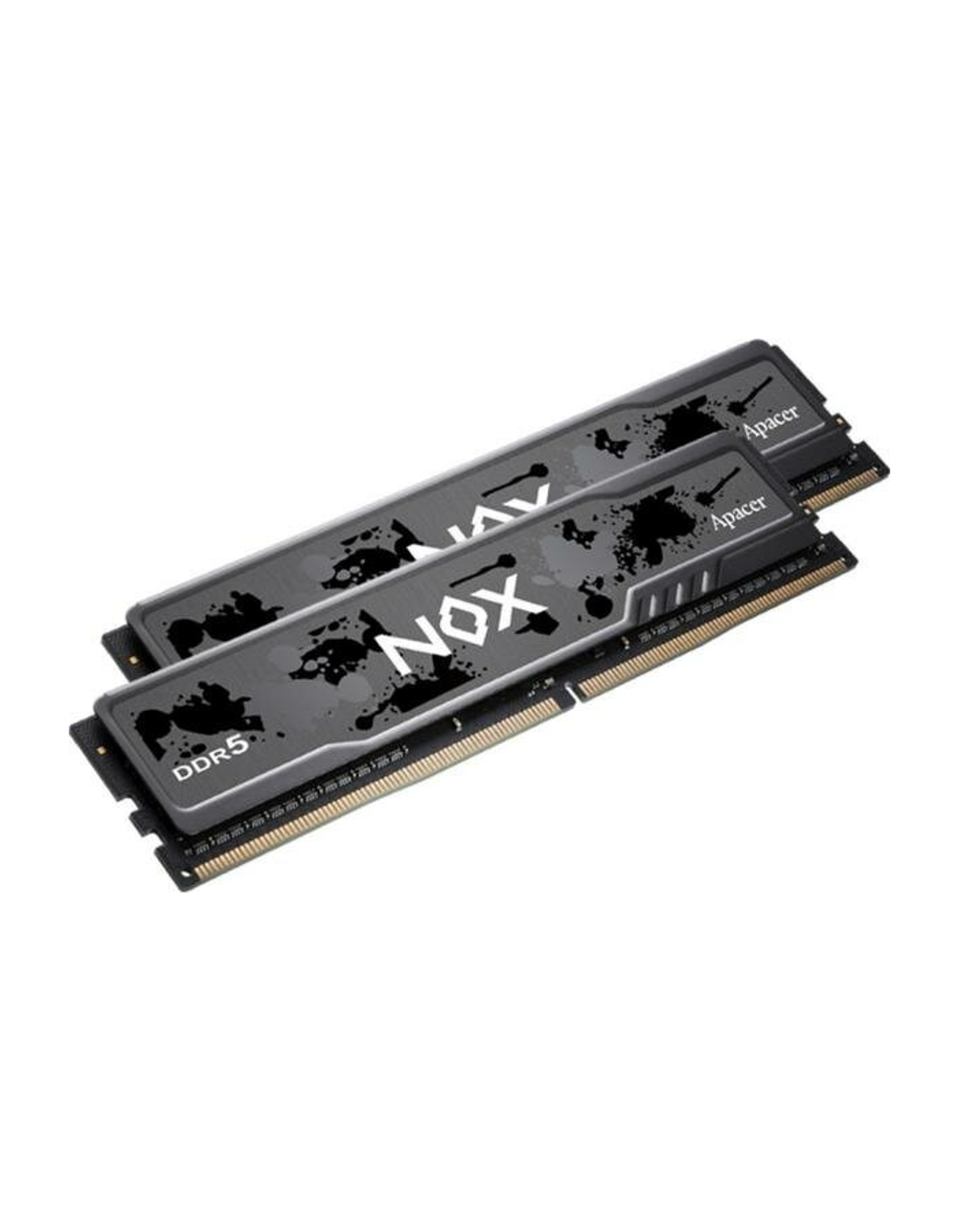 Apacer DDR5 32GB 6000MHz DIMM NOX Black Gaming Memory (PC5-48000) CL40 1.35V (Retail) 2048*8 Kit (2x16GB) Heat Sink (Retail) 3 years (AH5U32G60C512MBAA-2)