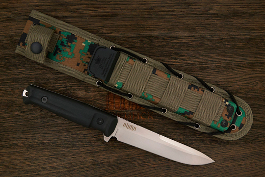 Нож тактический (разделочный) Kizlyar Supreme Alpha, клинок 150мм, D2, кратон