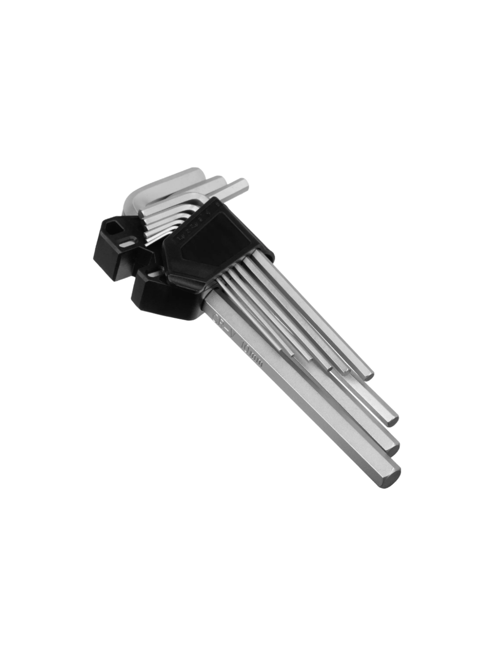 Набор ключей имбусовых, HEX, 1,5-10 мм, CrV, 9 шт., удлиненные Сибртех, 123687