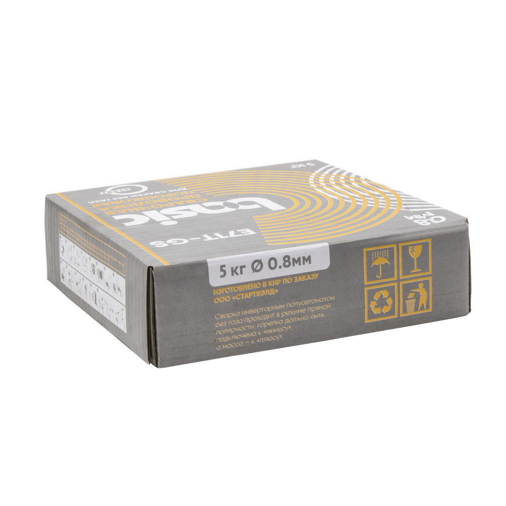 Проволока сварочная порошковая Basic E71T-GS д.0,8 (5кг) OSA START STB71850