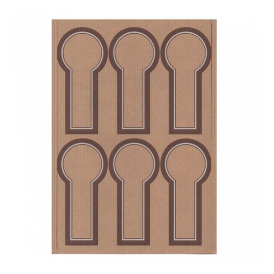 Этикетка бумажная самоклеящаяся крафт, 6*12,5 см, 100 листов, 6 наклеек/лист Garcia De Pou