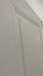 Дверь межкомнатная STEPS эмалит белый/грей