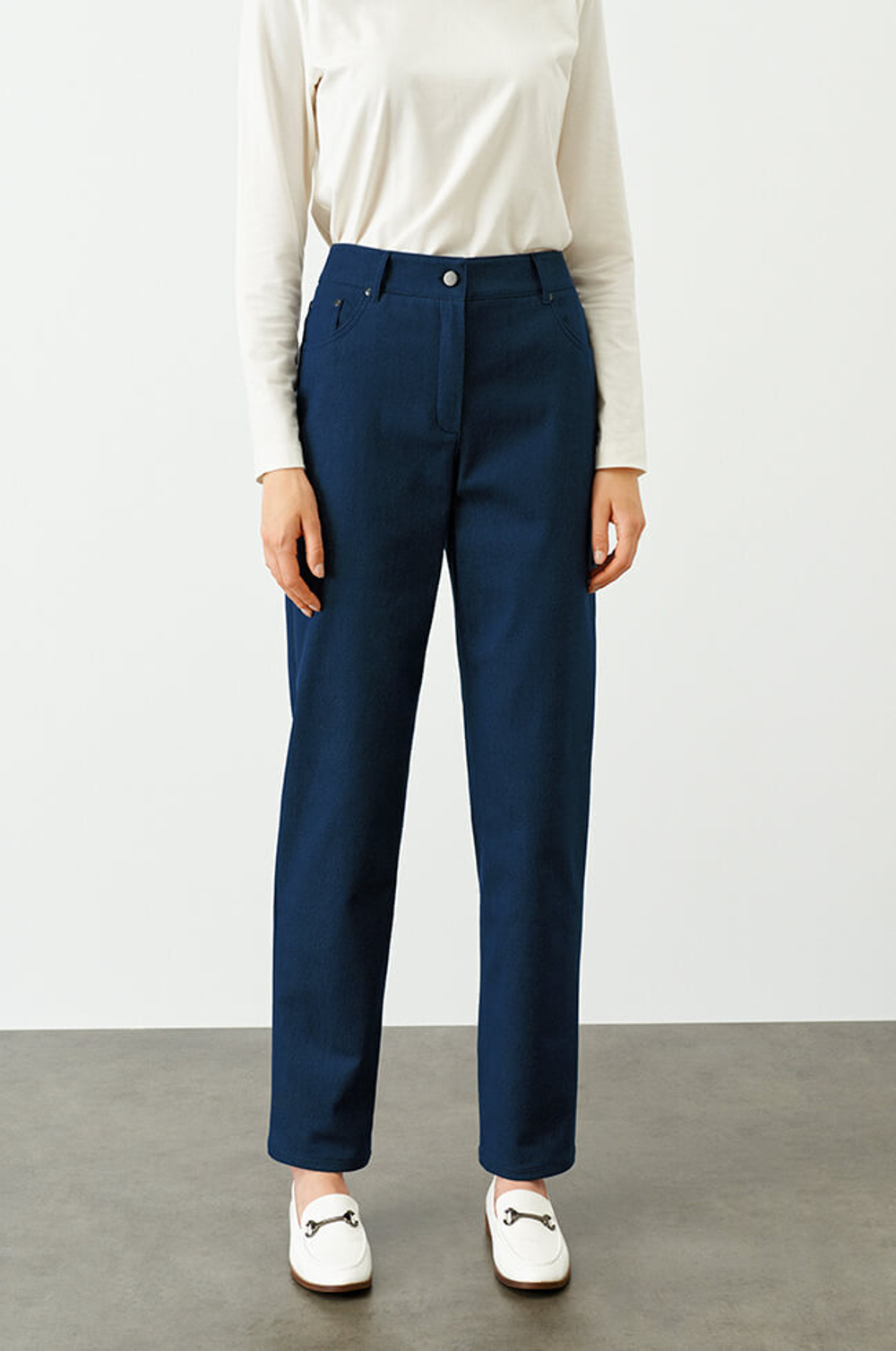 3950 Брюки женские (синий джинс)