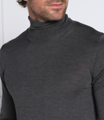 Хлопковый гольф cole rollneck Oscar Jacobson - серый(65028023)