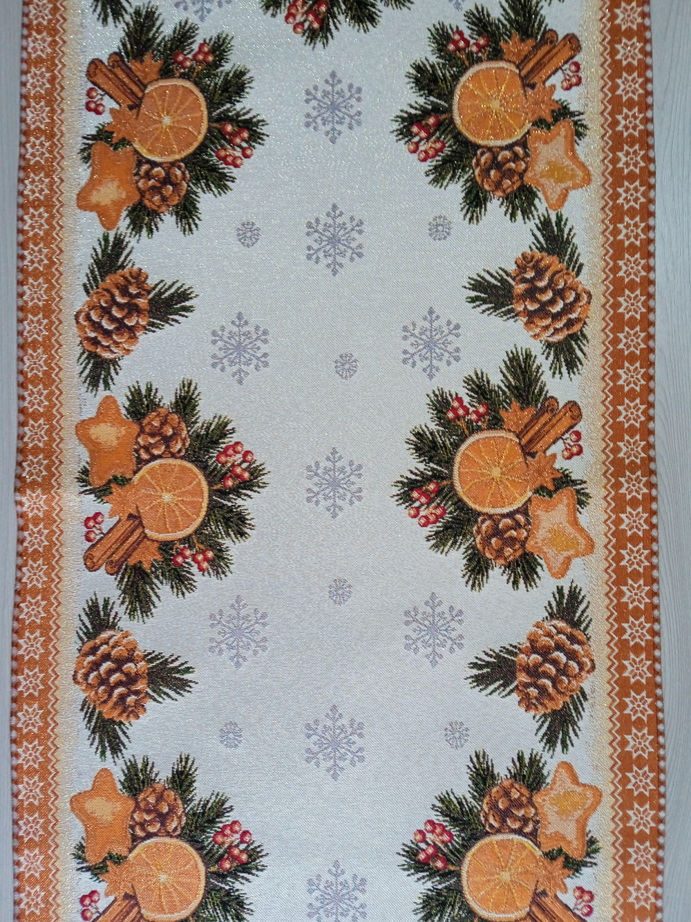 Гобеленовая столешница Апельсинки 45х100