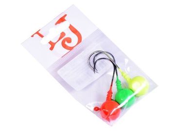 Джиг-головки Lucky John BALL MIX1 24.0г RGY кр.BN 004/0 3шт