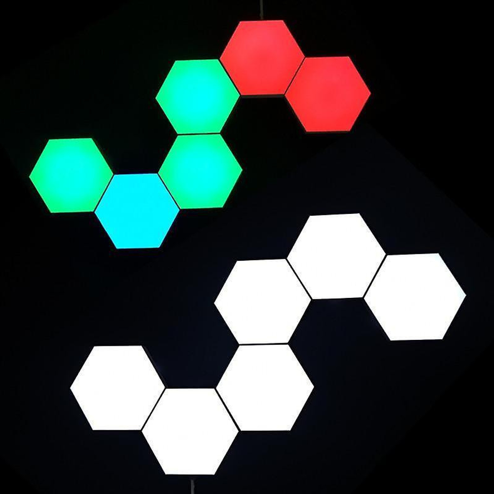 Светильник сенсорный соты 10 шт RGB