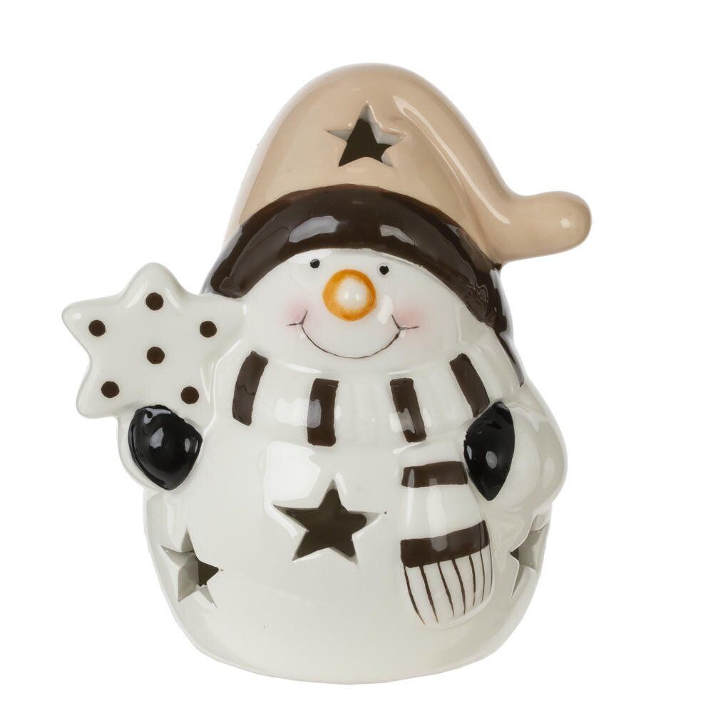 GAEM Фигурка декоративная "Снеговик" с подсветкой (LR44x2), L, L7,5 W6,5 H9 см