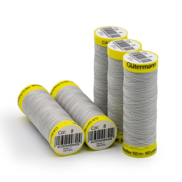 Нитки для трикотажа Gutermann Maraflex 120 (150 метров), 5 кат. | 008 суровый