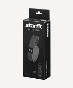 Эспандеры для кроссфита ES-205, средняя нагрузка, текстиль, темно-серый