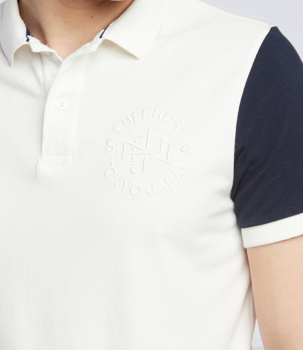 поло superstate Superdry - белый(M1110293A)