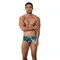 Мужские плавки синие с принтом Clever Moda MADERO SWIMSUIT BRIEF 155307
