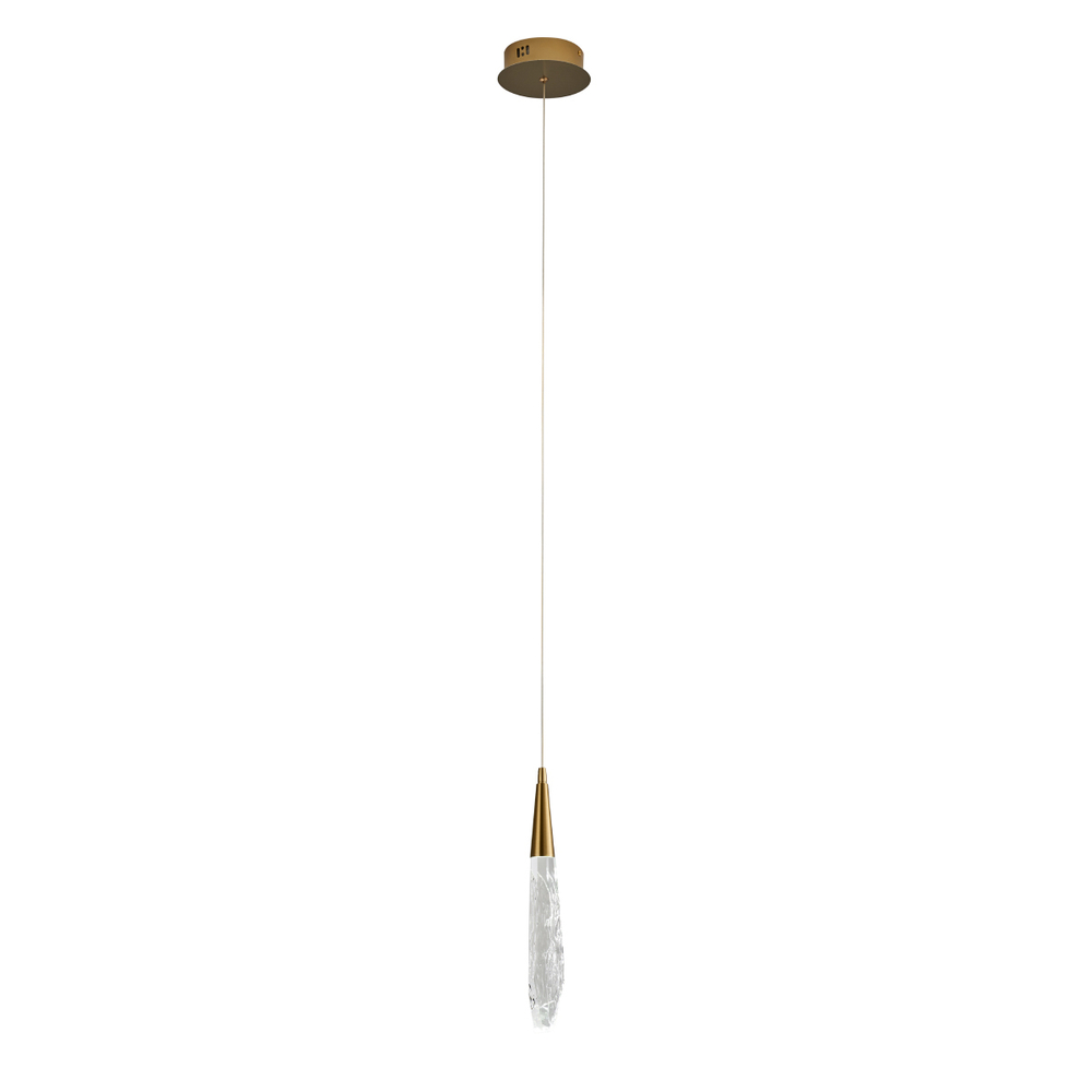 Подвесной светильник OD2438-1 gold/clear