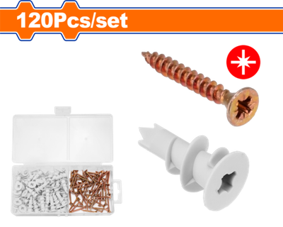 120 Шт шурупов и анкеров для ДСП