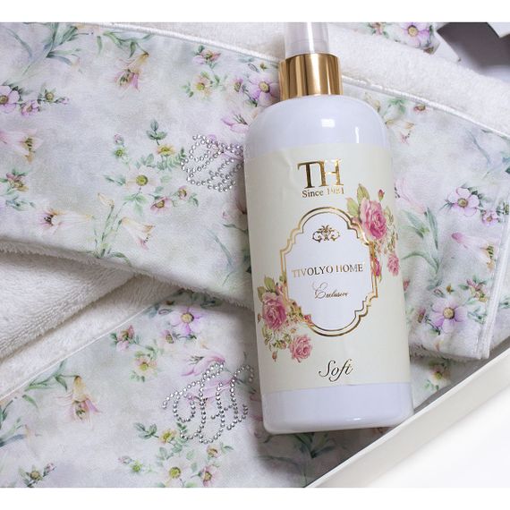 Набор полотенец  ADORIA 3 пр +ароматизатор  TIVOLYO HOME Турция