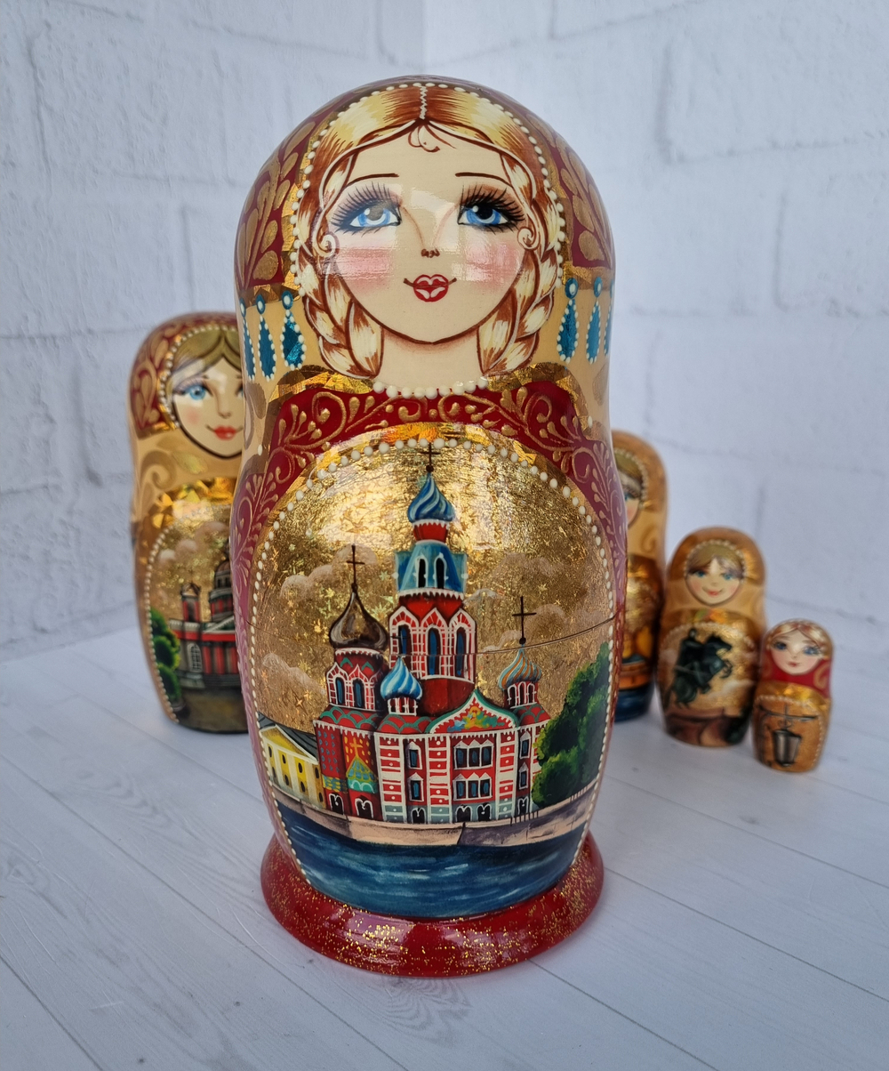 Матрёшка "Виды города" 5мест