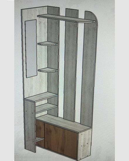 Прихожая БАТИС-5 с зеркалом левая