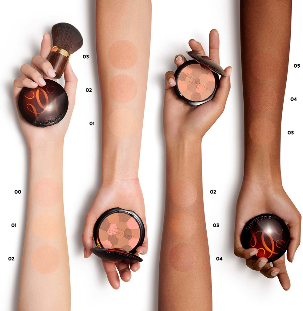 GUERLAIN Terracotta Light - Розово-светящий бронзирующий порошок, который можно наполнить оттенок 01 Light Warm, 10 g