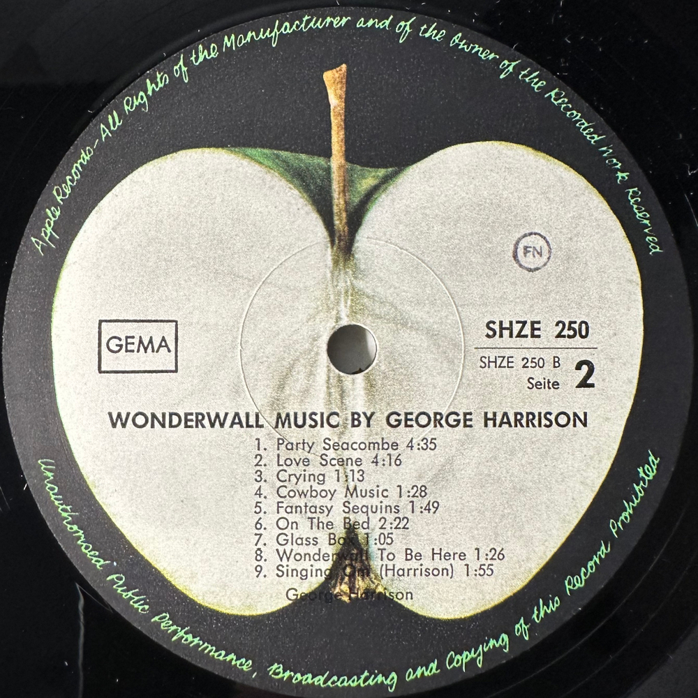 George Harrison ‎– Wonderwall Music (Германия 1968г.)