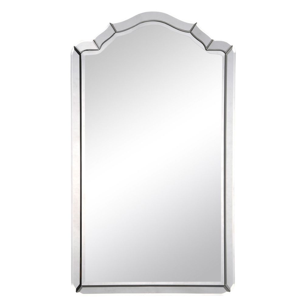 Зеркало MIH дерево/зеркало/ листовое серебро/silver 609х1020h
