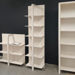 Стеллаж деревянный 6 полок Мадейра 60х32х211 см из массива сосны, белый