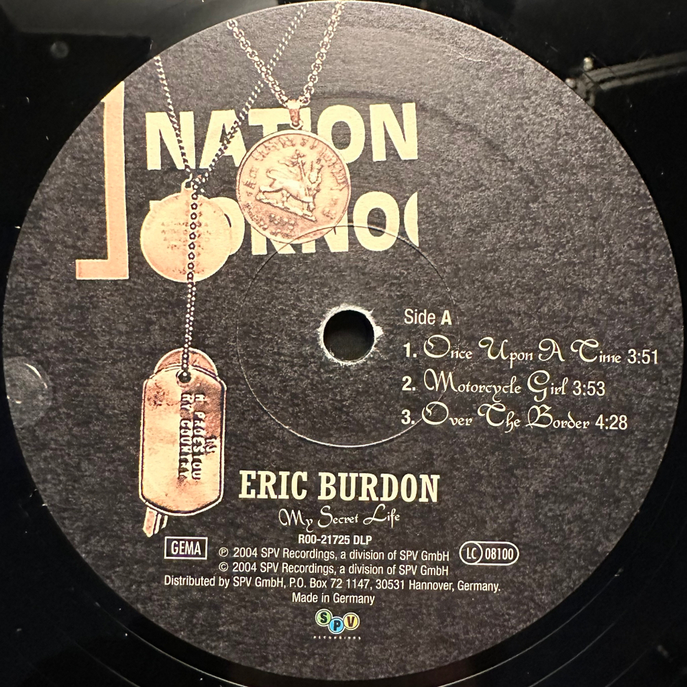 Eric Burdon - My Secret Life 2LP (Германия 2004г.)