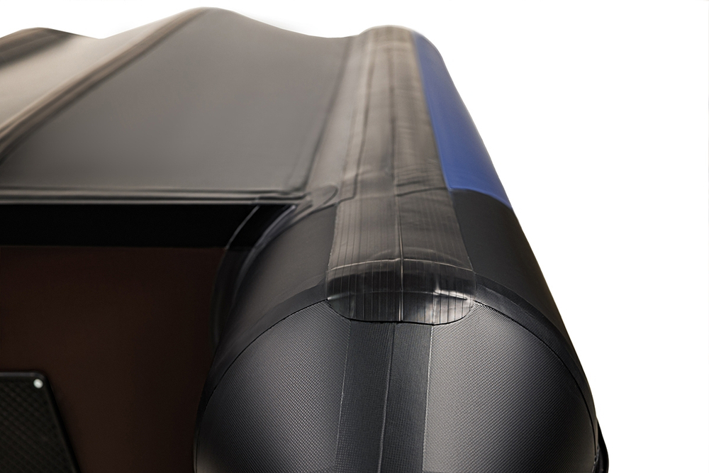 Броня-280 СК слань+киль синий-черный (лодка ПВХ под мотор с усилением)