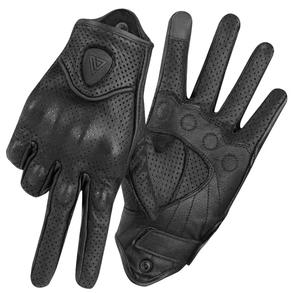 Перчатки Bullit чёрные кож перф XL